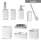 Creative Scents White Toilet Brush Set - Decorative Bathroom Toilet Bowl Brush