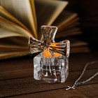 Clear Glass Cross Candle Holder 4  High Christian Tea Light Holder Cross Crystal