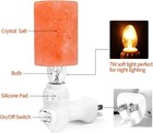 Betus Natural Crystal Himalayan Salt Wall Lamp - Air Purifying Night Light