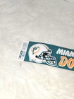 Vintage 1990 12in Miami Dolphins Nfl Football Bumper Sticker Decal Team Nfl