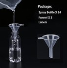 24 Pack 50 Milliliter 2 Ounce Clear Empty Fine Mist Plastic Mini Travel Bottle S