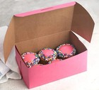 Mt Products Pink Cookie Boxes - 8  X 5  X 3 5  Bakery Boxes No-window Pack Of 15