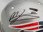 Mac Jones Signed Patriots Silver Full Size Authentic Speed Helmet Beckett