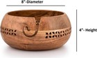 Yarn Storage Wooden Yarn Bowl Knitting Bowl Large Crochet Yarn Holder Gifts F   