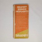 Braniff Airline System Timetable Spring Summer 1976