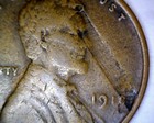 1918 Error Lamination Lincoln Wheat Cent Coin Nice F   Defective Planchet  Nr
