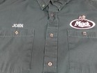 Vintage Mack Trucks Protexall Work Shirt Mens 2xl Xxl Green Bulldog Usa John