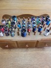 Sewing Thread Cabinet With Spools  Thread  And Buttons
