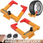 2pc Heavy Duty Wheel Clamp Tire Lock Anti Theft Car Caravan Trailer Van Security