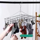 Stainless Steel Windproof Clothespins Laundry Hanger Pegs Clothes Rack Dryer