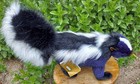 Hansa Portraits Of Nature Realistic Skunk Plush 16  New With Tags