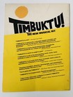 Eartha Kitt  timbuktu  Robert Wright And George Forrest 1979 Souvenir Program 