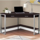 Computer Desk Home Office Corner 42 l Work Laptop Metal Brown