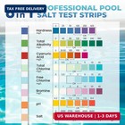 Pool Salt Test Strips  150ct 8 In 1 Professional Pool Test Strips For Salt Water