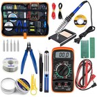 60w Electric Soldering Iron Welding Gun Tools Kit Solder Wires Paste Desoldering