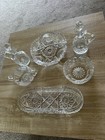 Vintage Brilliant Cut Lead Crystal Glass Set Of 6 Pcs