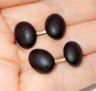 Antique Victorian Edwardian Black Mourning Cufflinks Pair Onyx  Gold Filled