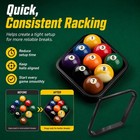 Black Billiards 9 Ball Diamond Pool Table Ball Rack Plastic 9-ball Pool Table