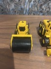 Cat Caterpillar 5pc Diecast Construction Vehicle Lot Yellow Roller Loader Dump