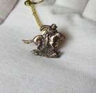 Vintage Winchester Arms Co  Western Cowboy Rider On Horse Tie Tack Lapel Pin