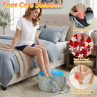 Geehua Foldable Bucket For Soaking Feet  Portable Foot 11 8x7 9 Inch  Grey