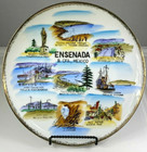Mexico Souvenir Plate Ensenada B Cfa Porcelain 10 25  Vintage Gold Trim Tijuana