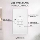 Insteon 6-button Dimmer Keypad  In-wall Smart Scene Controller - 2334-232
