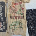 Lot Of 6 Vintage 100 Lb Burlap Potato Sacks     Colorado   Texas Produce Bags