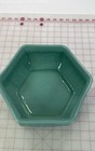 Vintage Cookson Pottery Turquoise Hexagon Planter 9 