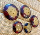 Vintage 1930s Bakelite Buttons Lot Of 5 From Italy Vintage Market