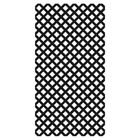 Veranda Garden Vinyl Lattice 4 Ft X 8 Ft Black Resists Discoloration Scratches