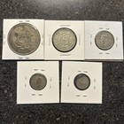 South Africa Silver Coin Lot Of 5