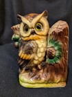 Vintage  Pair Of Weighted  owl  Bookend - Made In Japan 1 Owner