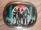 1977 Kiss Love Gun Metal Belt Buckle Made By Pacifica Ace Frehley Gene Simmons 