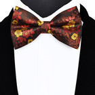 Floral Bow Ties For Men Pre-tied Adjustable Bowties For Wedding Business Party