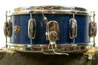 1960s Slingerland Artist 5x14 Sparkling Blue Pearl  solid Shell  Snare Drum