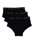 Calvin Klein Kids Boys  Modern Cotton Brief Underwear 3-pack  Black black black 