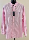 Polo Ralph Lauren Nwt Mens 2xl Pink Cotton Classic Fit Long Sleeve Button Shirt