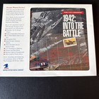 World War Ii Us Postal Service Stamp Set With Stamps 1942  Into The Battle