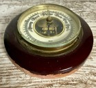 Vintage Selsi Aneroid Barometer Wall Hanging Weather Gauge Wood Case Japan