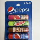 Taste Beauty Pepsi 8 Pack Flavored Lip Balm Soda Mountain Dew New Sealed