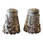 Vintage Silver Ivy Scrollwork Filigree Thimble Stamped Sterling  2 Thimbles