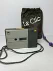 Vintage 1980s Le Clic Disc Camera Purple With Carry Cord And Grey Pouch