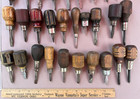 50 Antique vintage Stubby Wooden Handle Screw Drivers  Some Manufacturer Marks