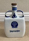 Extremely Rare Vintage J  germeister Kr  uterlik  r Ceramic Container White Blue 8 