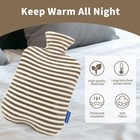 Hot Water Bottle With Soft Cover 2l For Cramps Pain Relief