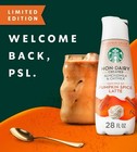 Starbucks Pumpkin Spice Latte Non Dairy Coffee Creamers- 2x28oz Limited Edition