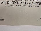 1959 University Of The State Of New York Medicine   Surgery Medical License