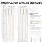  Pinch Pleated Curtains 84 Inch Long 2 40 w X 84 l  pack Of 2  Natural Linen