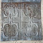 Antique Metal Tin Ceiling Tile 24    X 24  Salvaged Vintage 